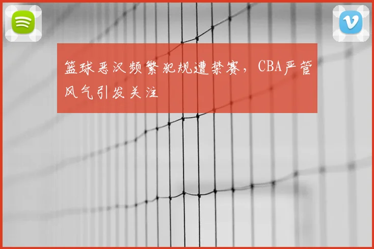 篮球恶汉频繁犯规遭禁赛，CBA严管风气引发关注