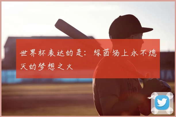 世界杯表达的是：绿茵场上永不熄灭的梦想之火