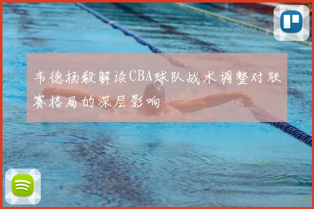韦德杨毅解读CBA球队战术调整对联赛格局的深层影响